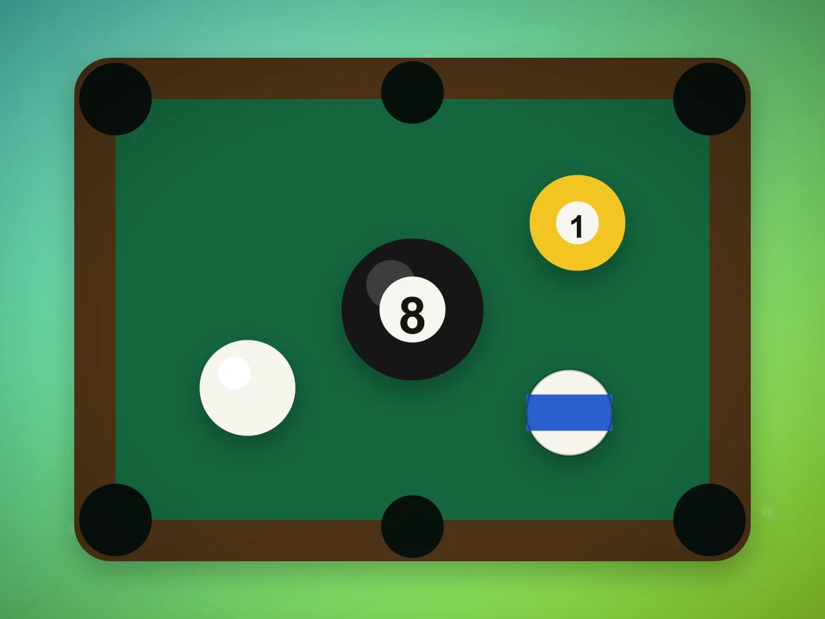 8 Ball Pool - Clear your group, then sink the black.