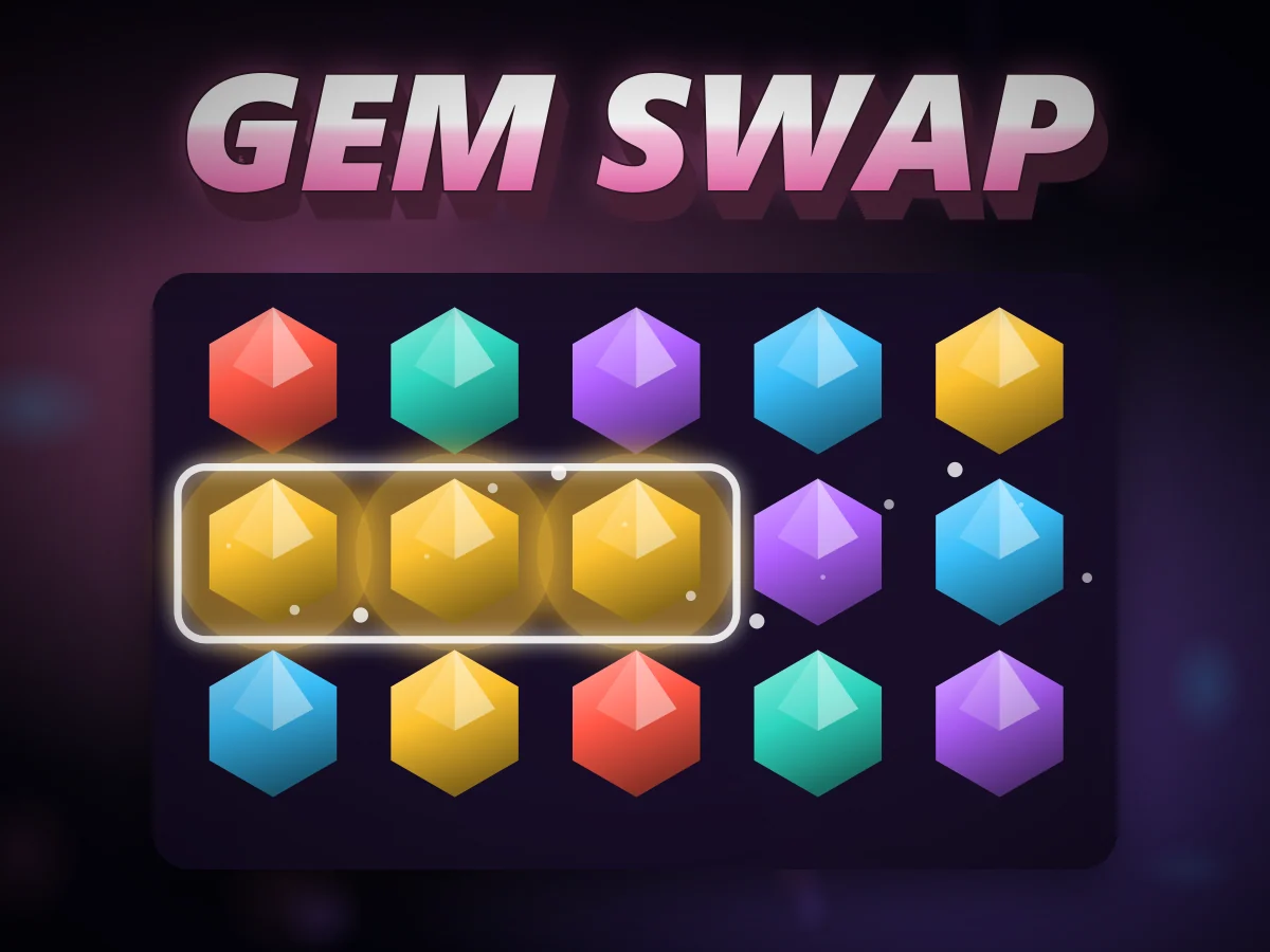 Gem Swap - Line up three, watch the board explode.