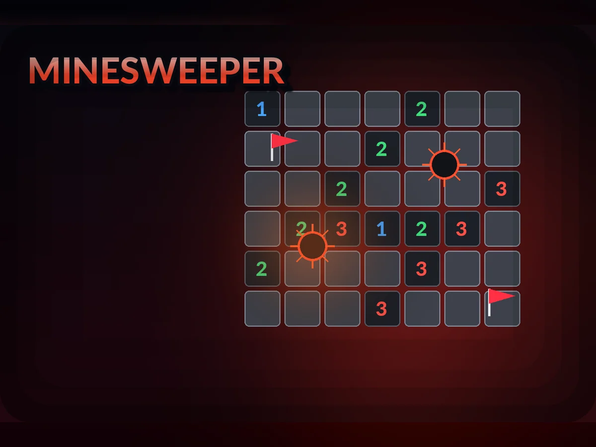 Minesweeper - Read the numbers, dodge the mines.