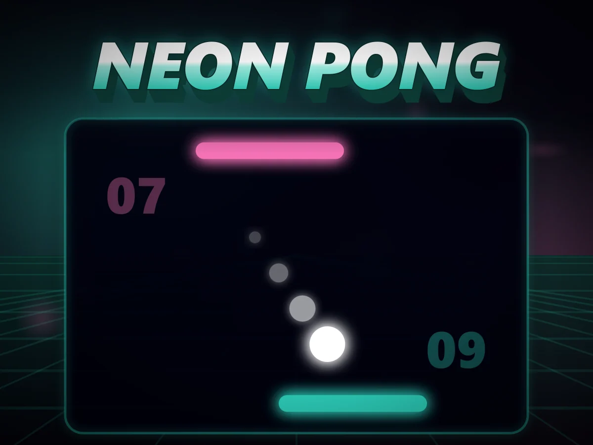 Neon Pong - First to eleven takes it.