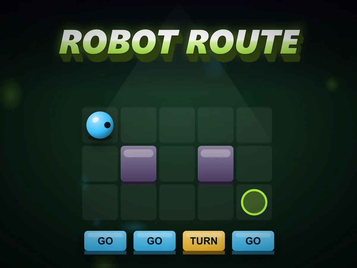 Robot Route - Write the program, then run the robot.