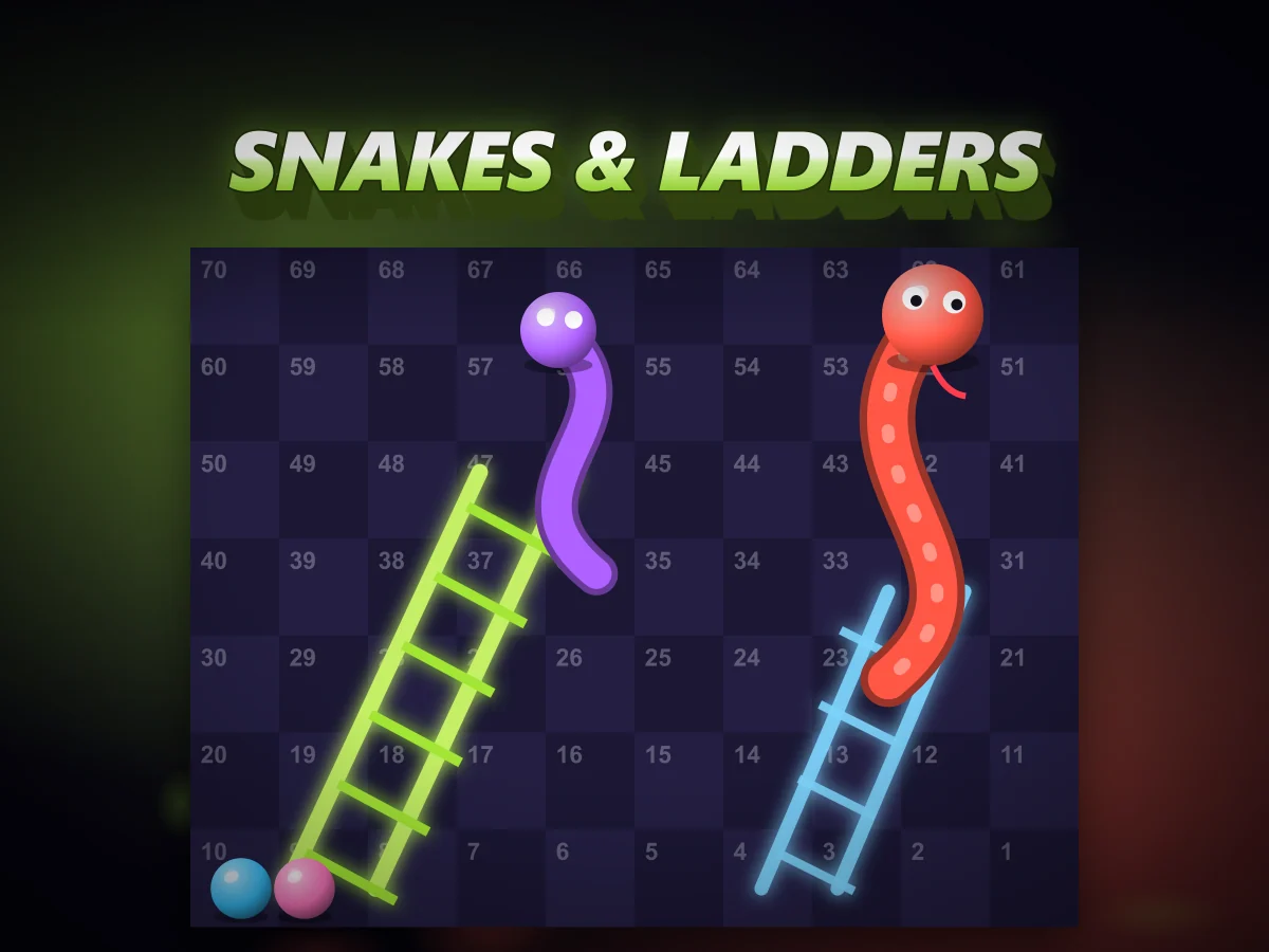 Snakes & Ladders - Roll, climb, and pray you miss the snakes.