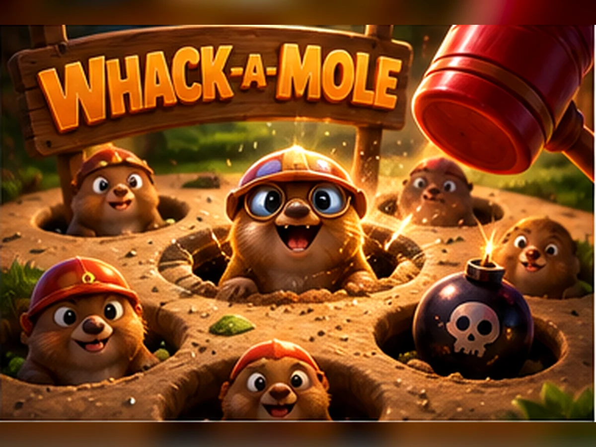 Whack-a-Mole - Bonk the moles, dodge the bombs.