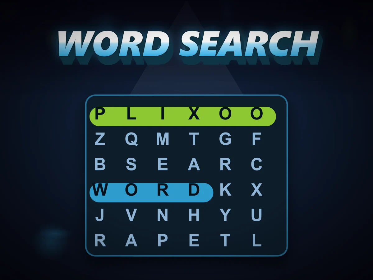 Word Search - Drag across the hidden words.